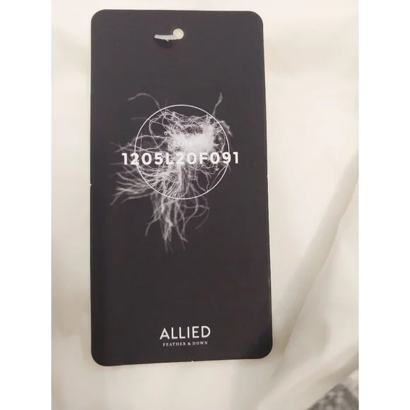 New Land's End Down Feather Puffer Vest Fair Isle Snowflake Gray/White Sz XL/T - - Picture 5 of 10